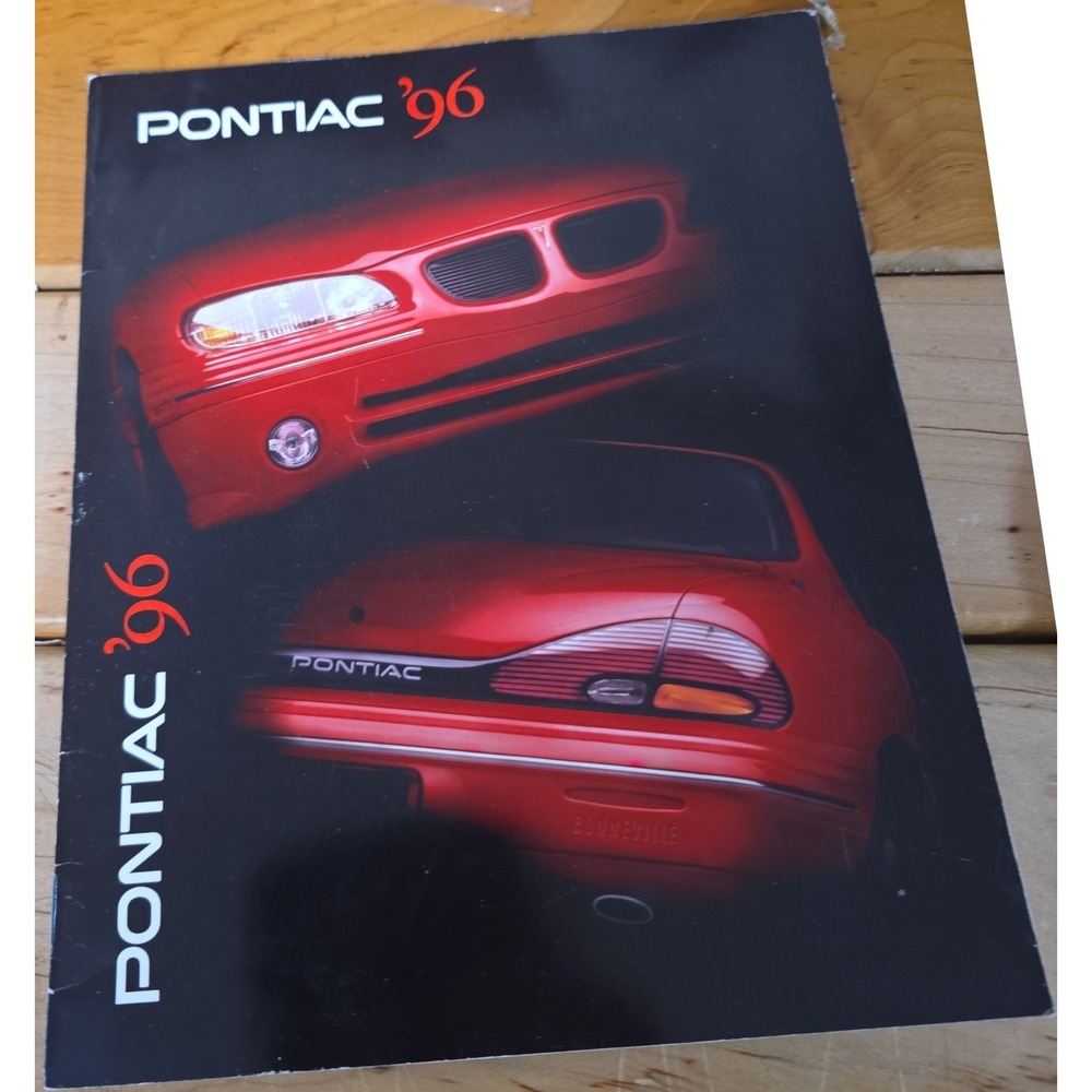 1996 Pontiac Automotive Sales Brochure Catalog Firebird Trans Am Grand Prix